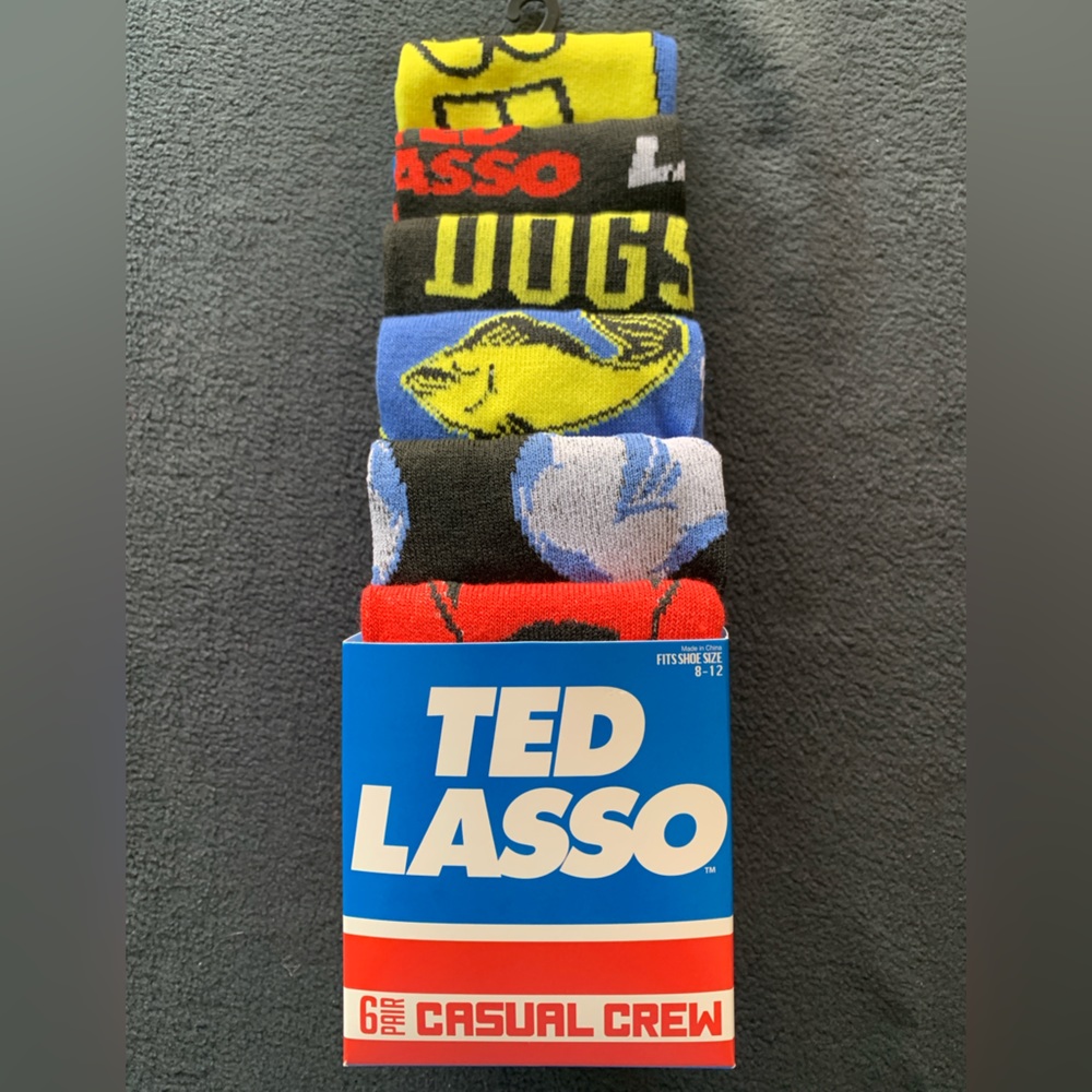 Ted Lasso Socks 6 Pair